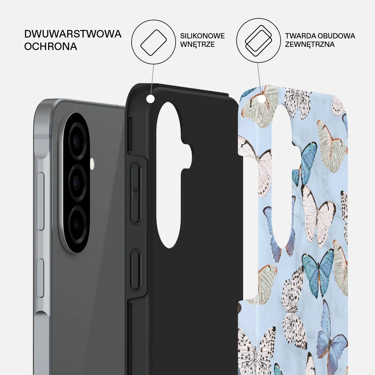 Give Me Butterflies - Samsung Galaxy A57 5G Etui - Image 2