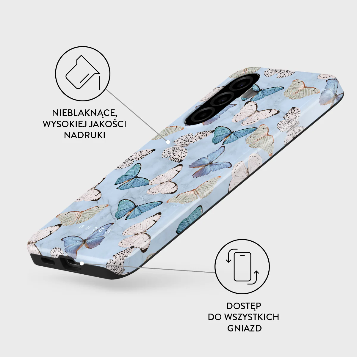 Give Me Butterflies - Samsung Galaxy A57 5G Etui - Image 3