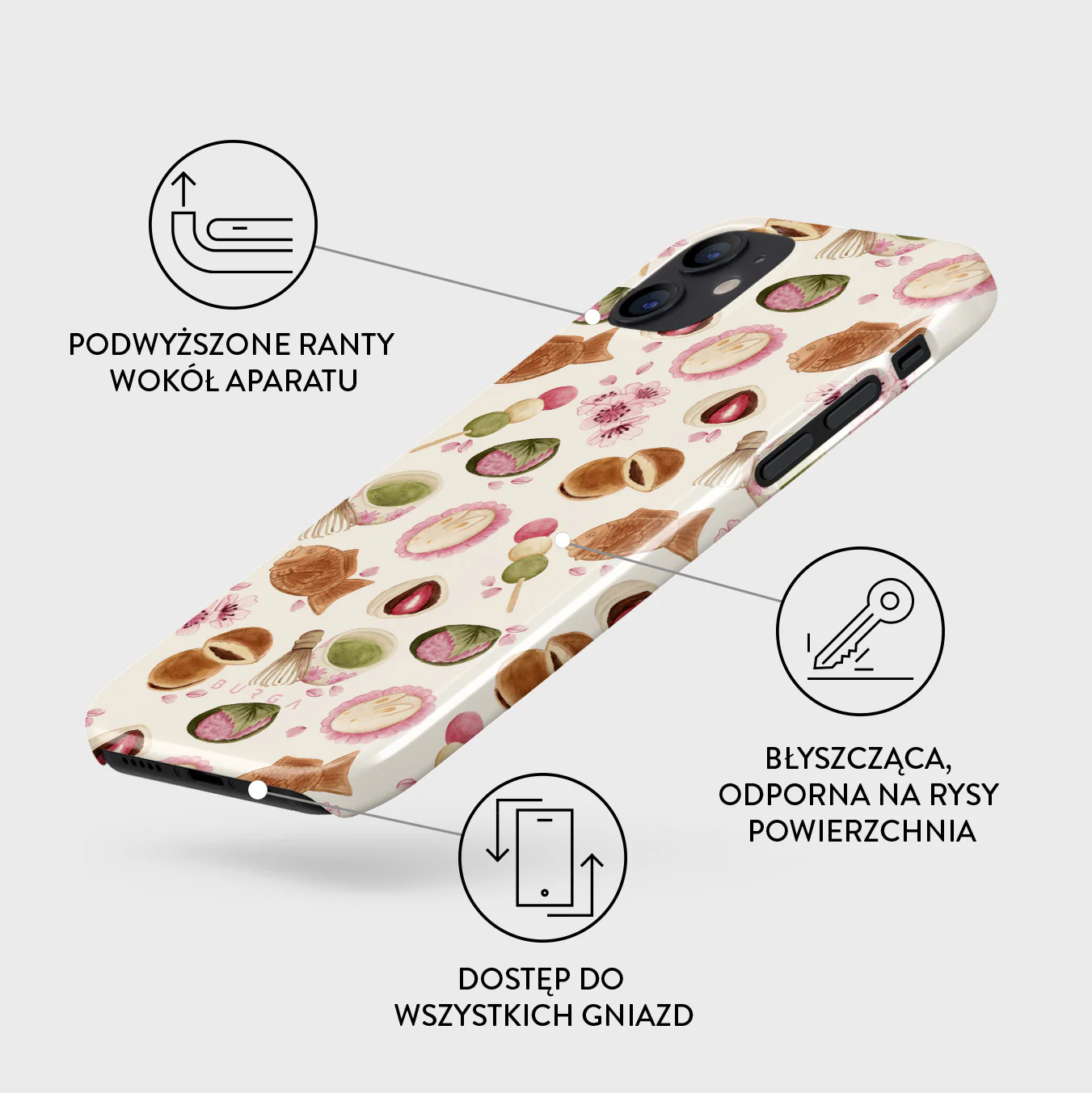 Café Haru - iPhone 12 Mini Etui - Image 3