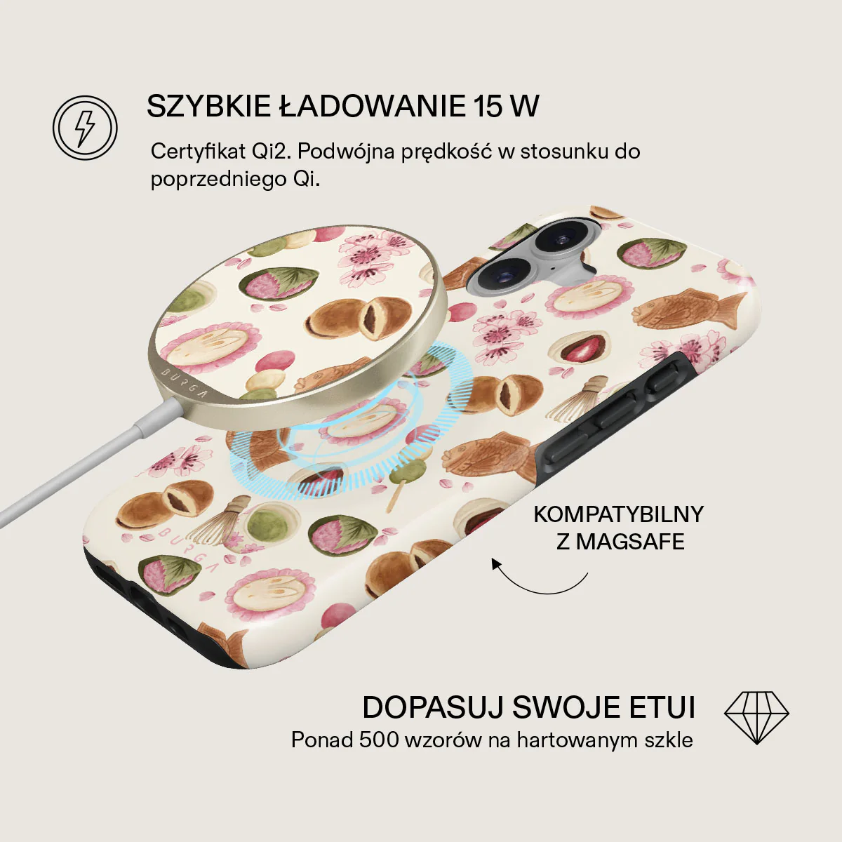 Café Haru - Magnetyczna ładowarka bezprzewodowa - Image 2