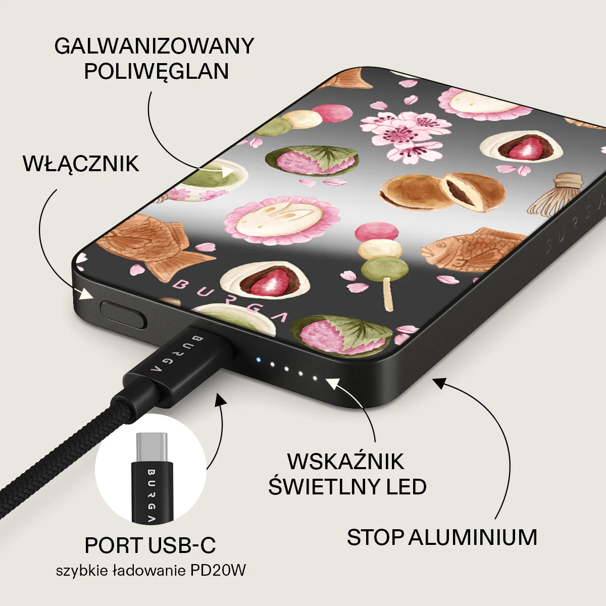 Café Haru - Magnetyczny power bank - Image 50