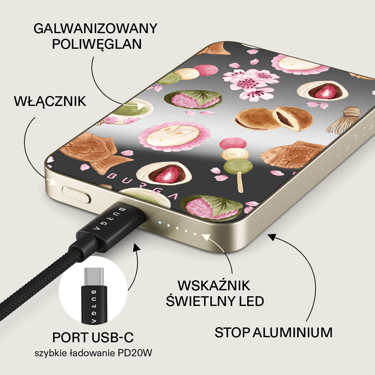 Café Haru - Magnetyczny power bank - Image 55