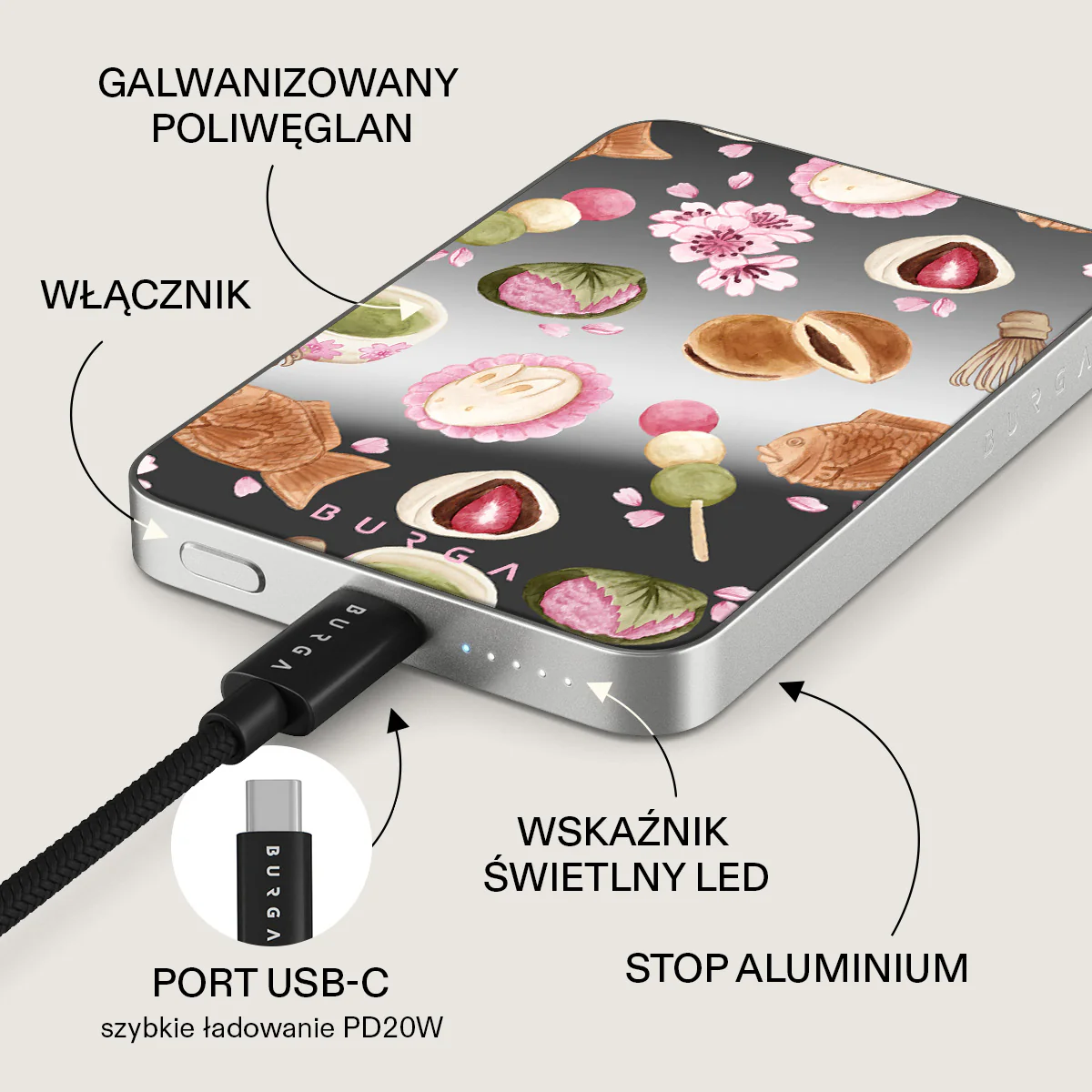 Café Haru - Magnetyczny power bank - Image 60
