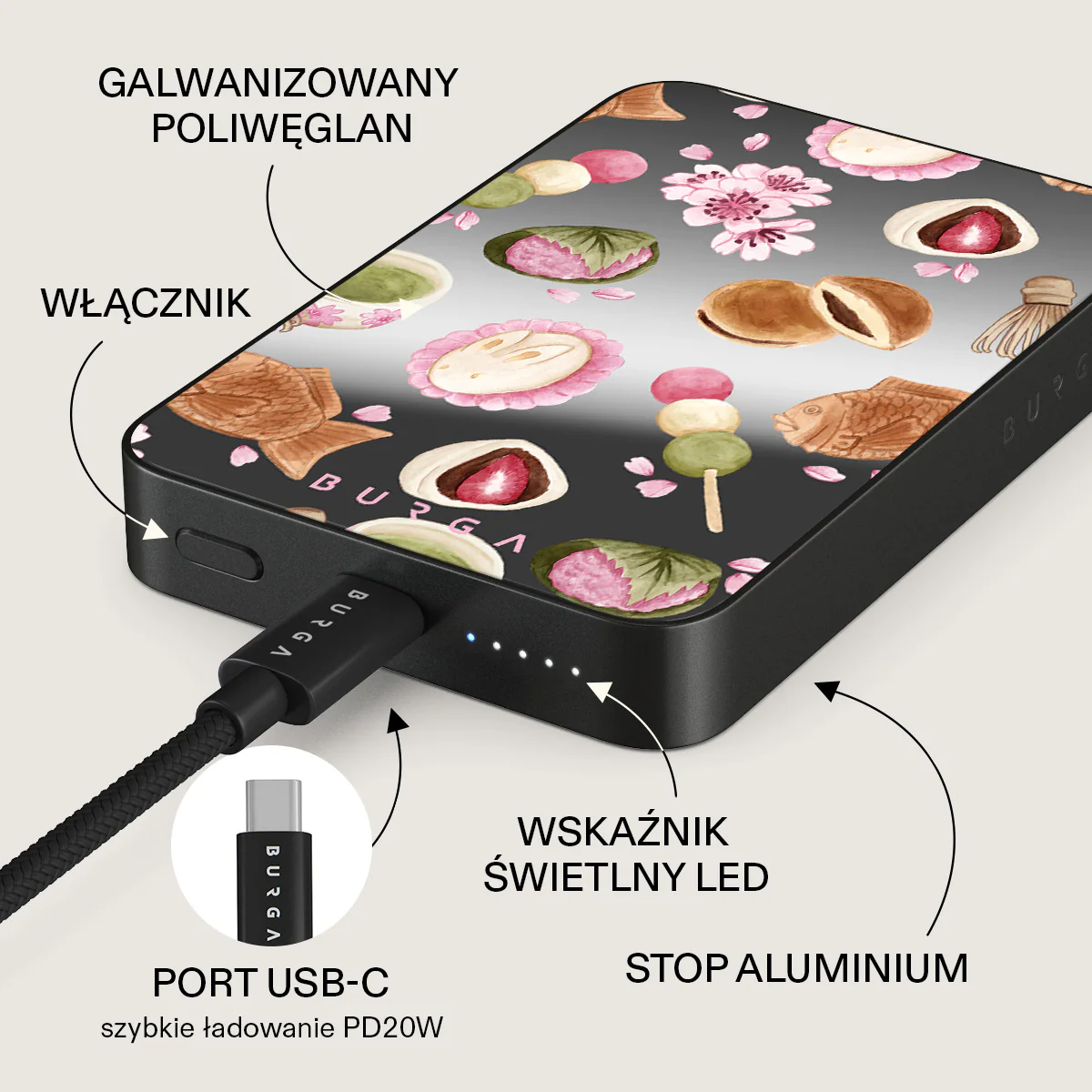 Café Haru - Magnetyczny power bank - Image 65