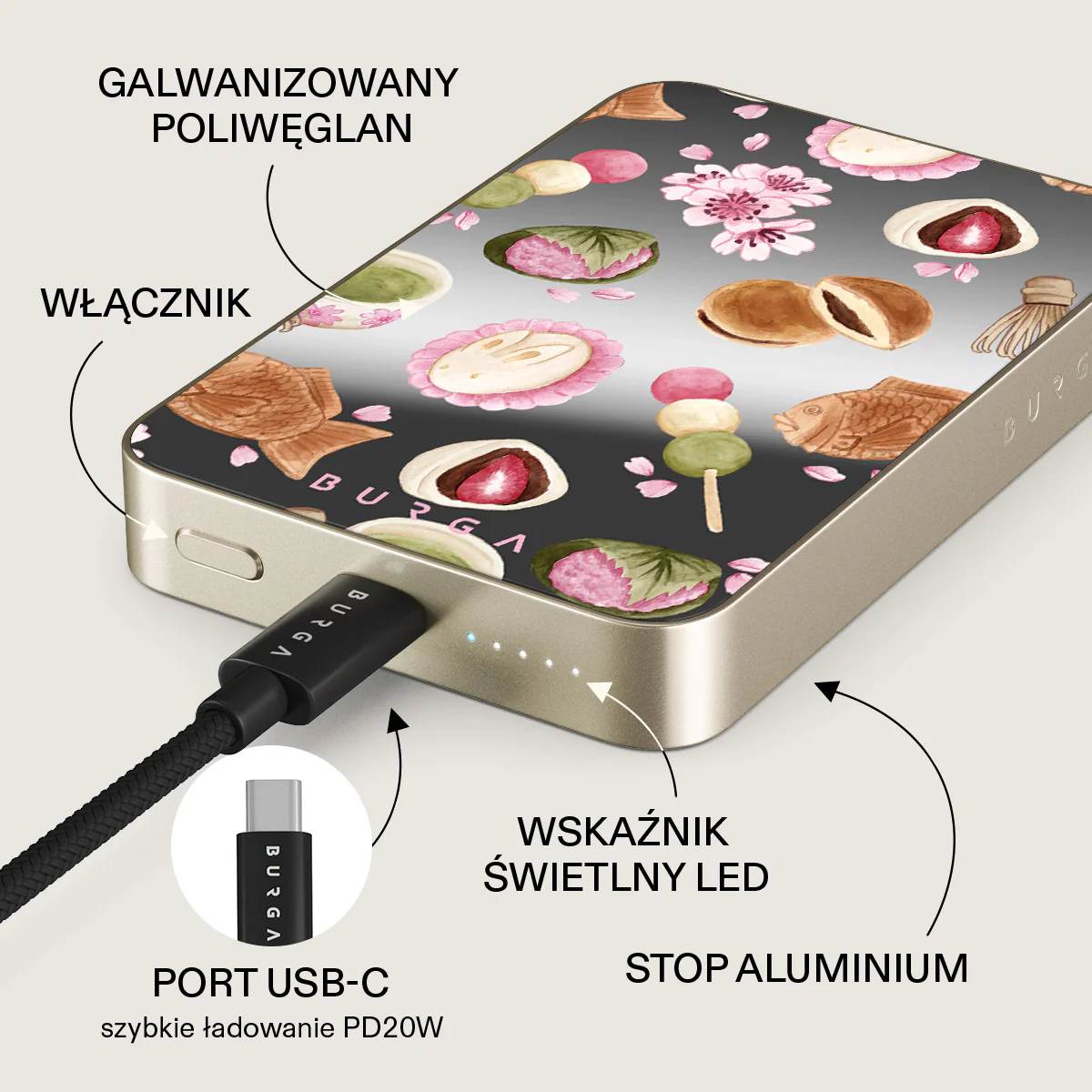 Café Haru - Magnetyczny power bank - Image 70