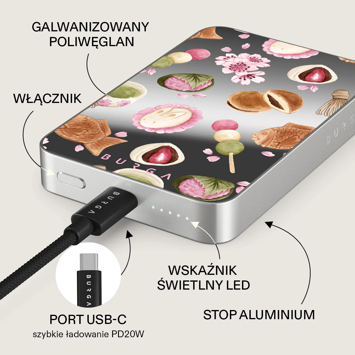 Café Haru - Magnetyczny power bank - Image 75