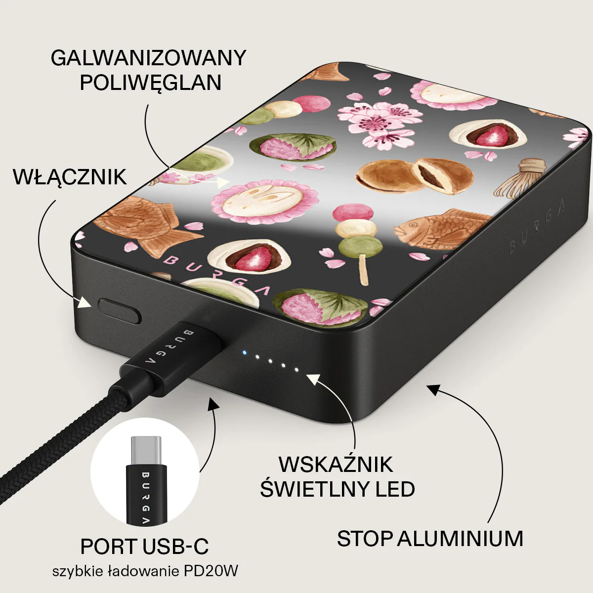 Café Haru - Magnetyczny power bank - Image 80