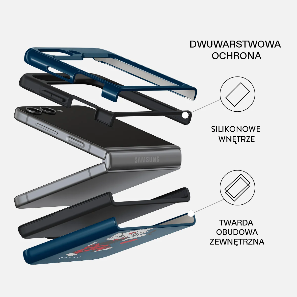 Crossed Path - Samsung Galaxy Z Flip 5 Etui - Image 2