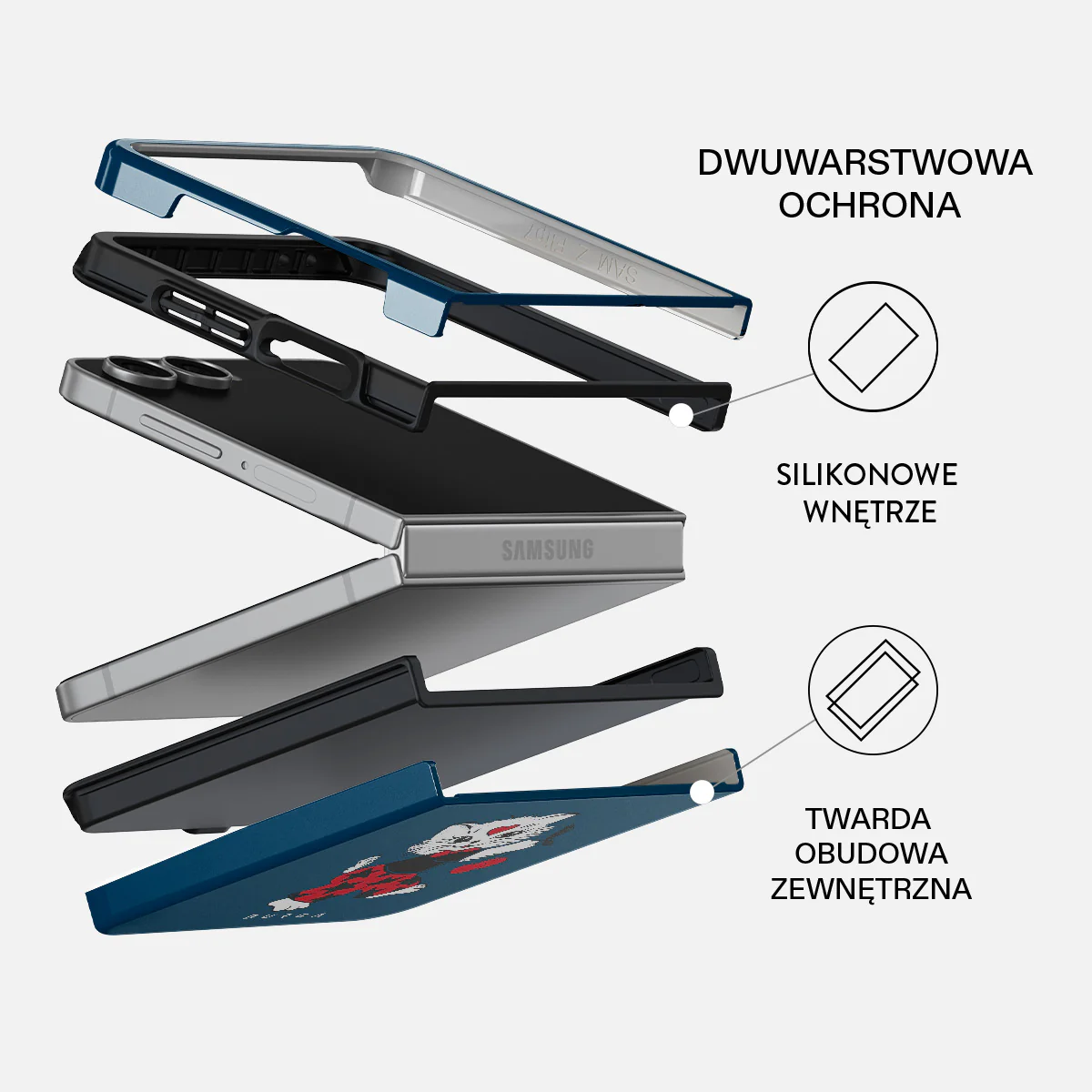 Crossed Path - Samsung Galaxy Z Flip 7 Etui - Image 2