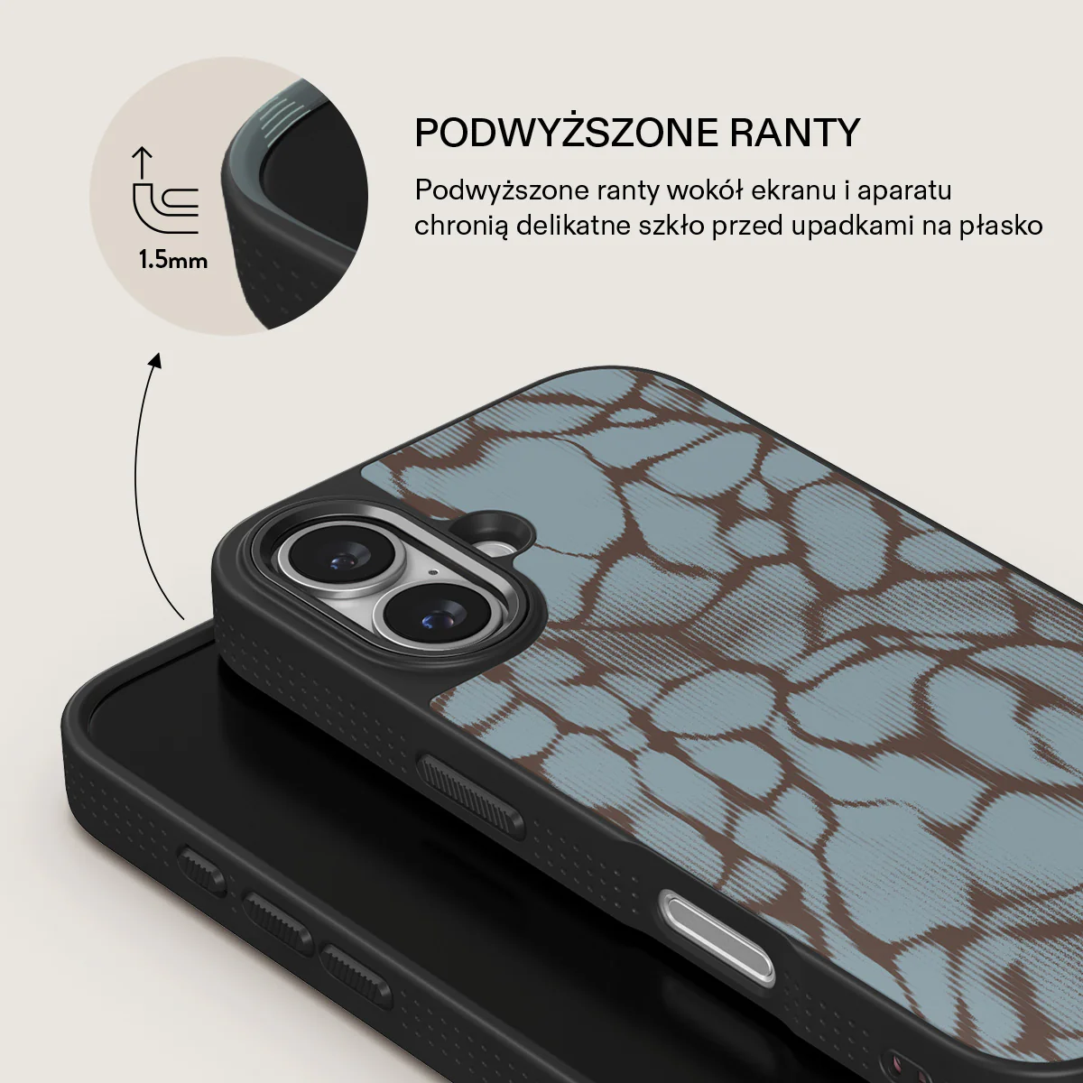 Distorsion - iPhone 16 Plus Etui - Image 16