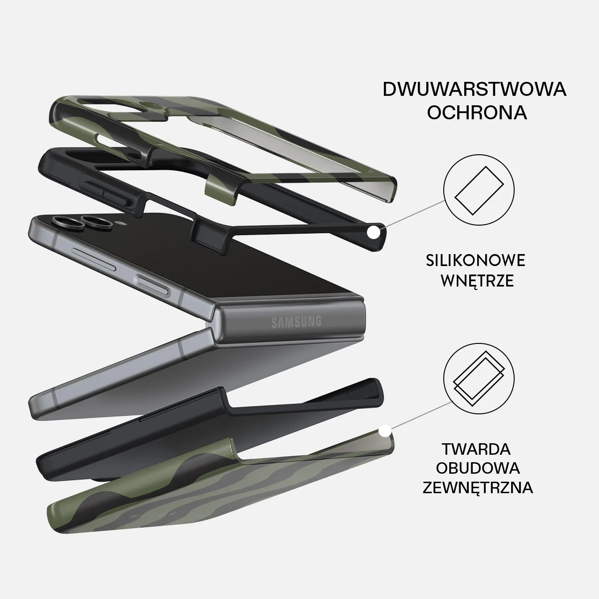 Double Take - Samsung Galaxy Z Flip 5 Etui - Image 2