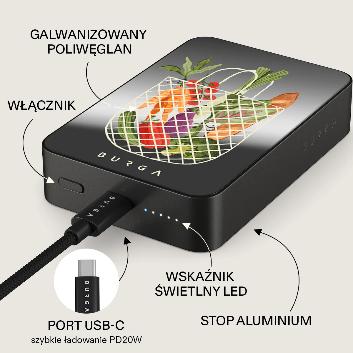 Farmers Market - Magnetyczny power bank - Image 80