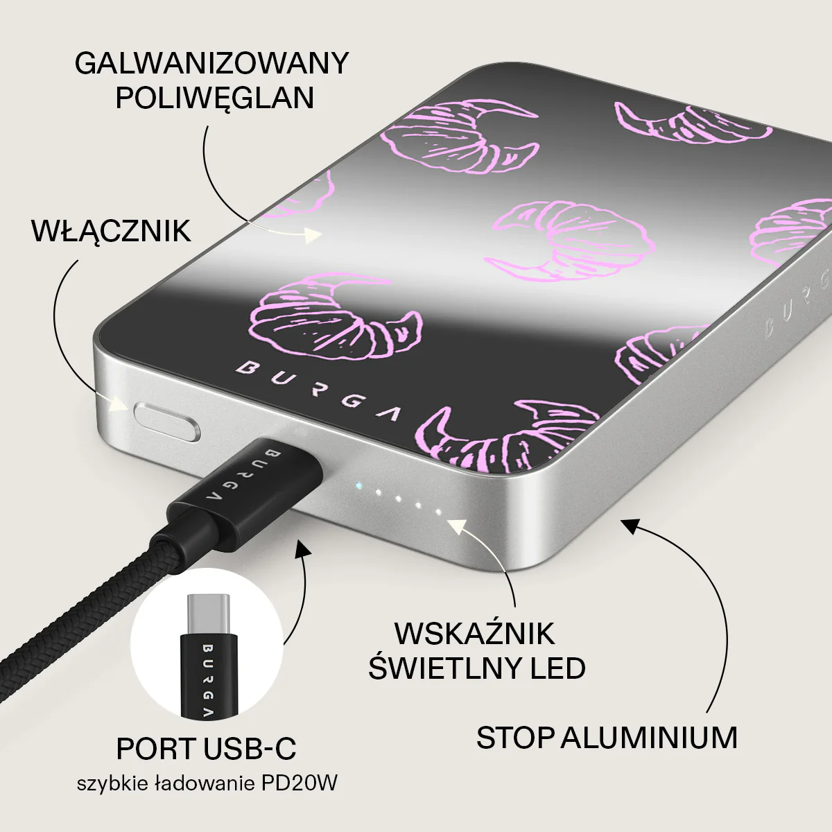 Girl Dinner - Magnetyczny power bank - Image 75