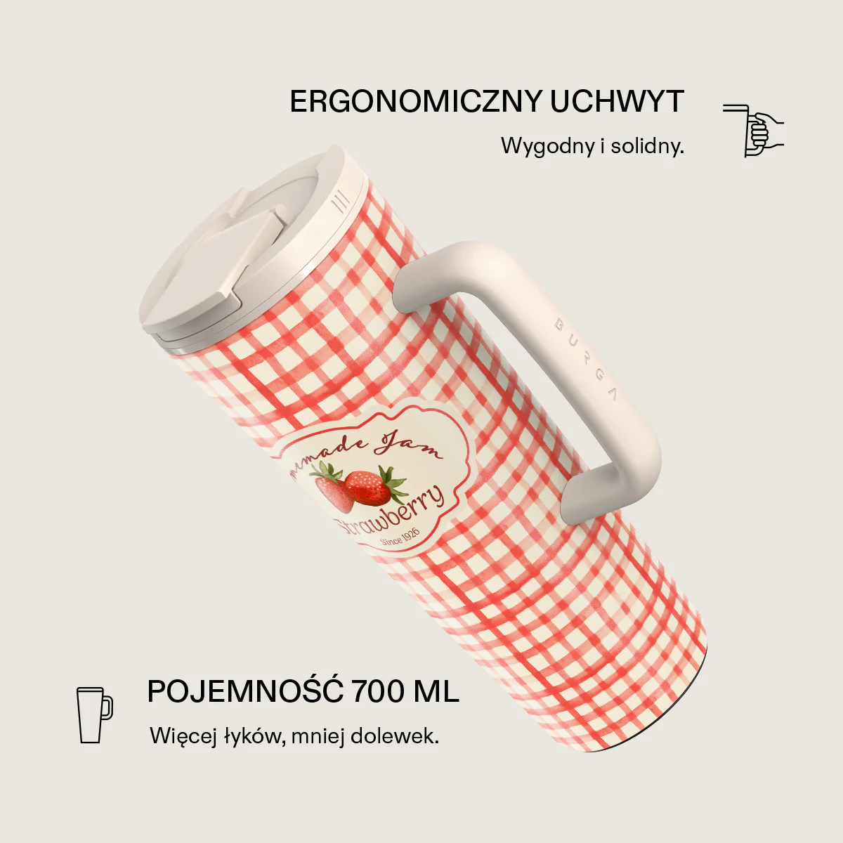 Grandma's Jam - Kubek podróżny EasyGrip - Image 2