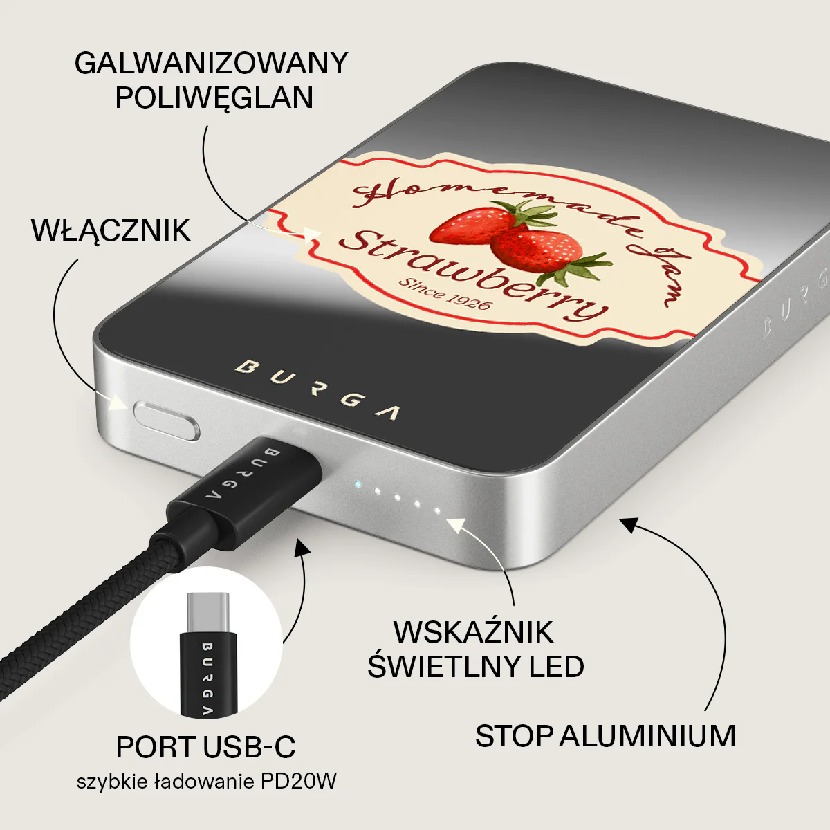 Grandma's Jam - Magnetyczny power bank - Image 75