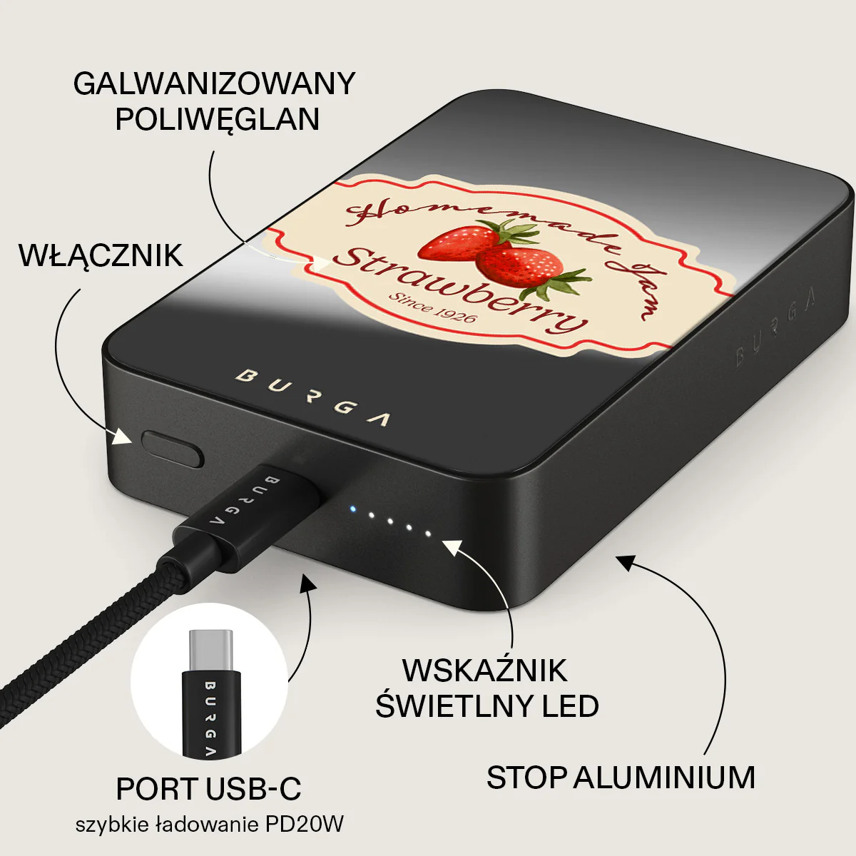 Grandma's Jam - Magnetyczny power bank - Image 80