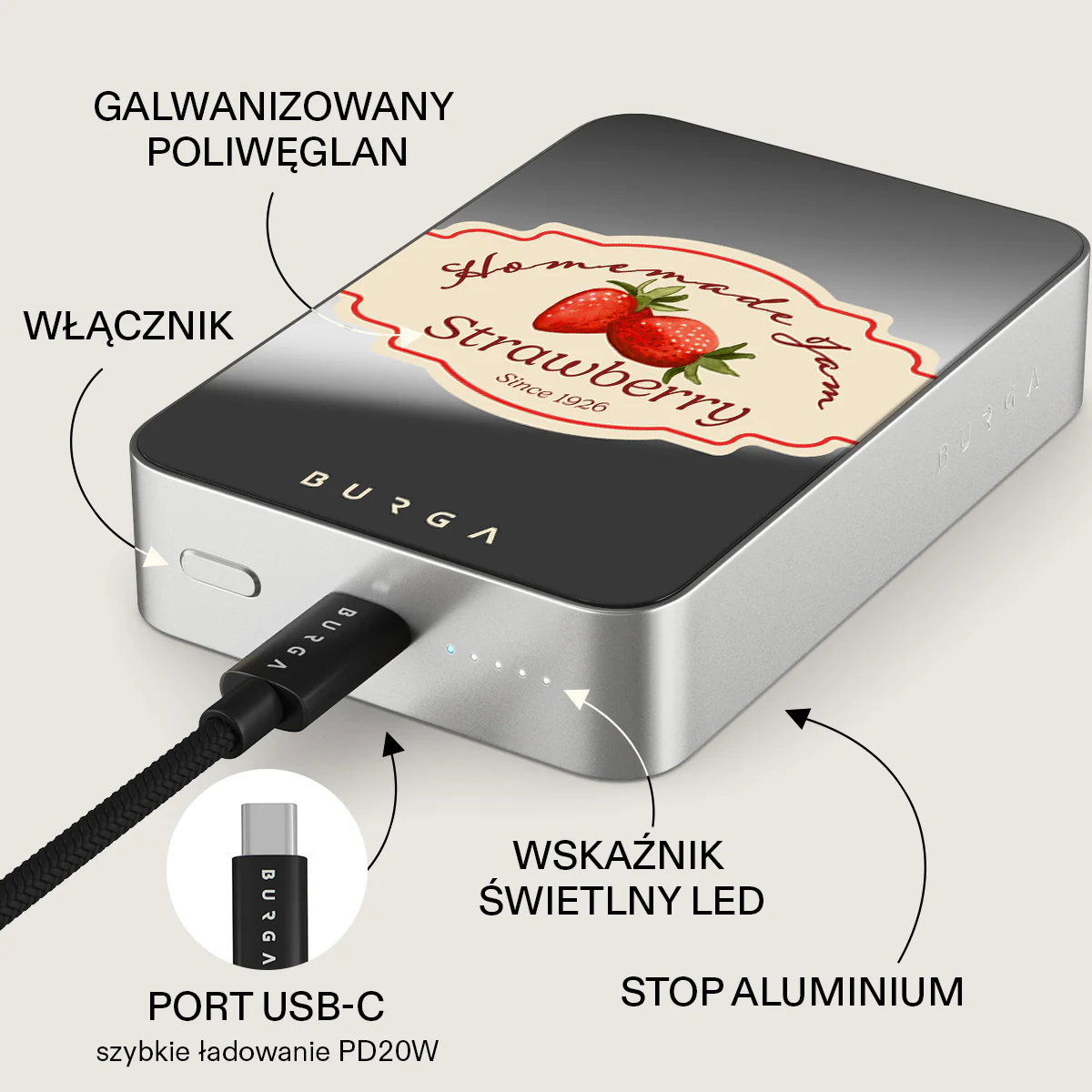 Grandma's Jam - Magnetyczny power bank - Image 90