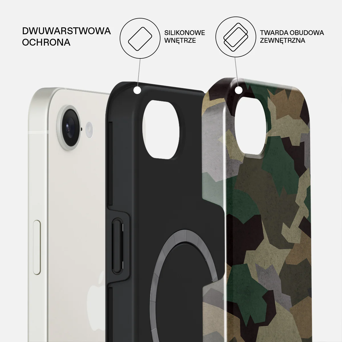 Tropical Green Camo - iPhone 17e Etui - Image 2