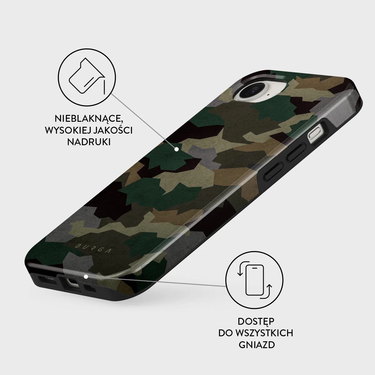 Tropical Green Camo - iPhone 17e Etui - Image 3