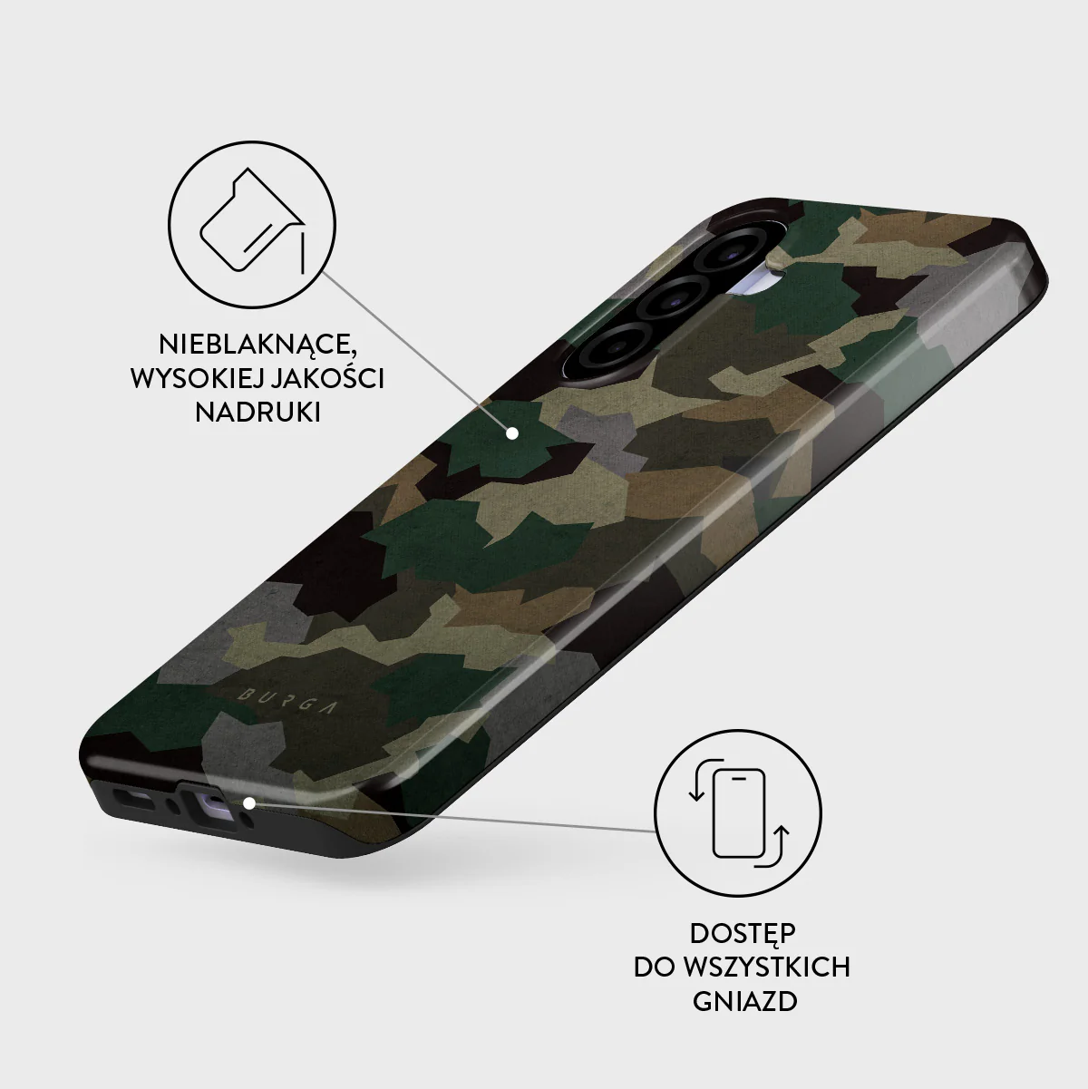 Tropical Green Camo - Samsung Galaxy A37 5G Etui - Image 3