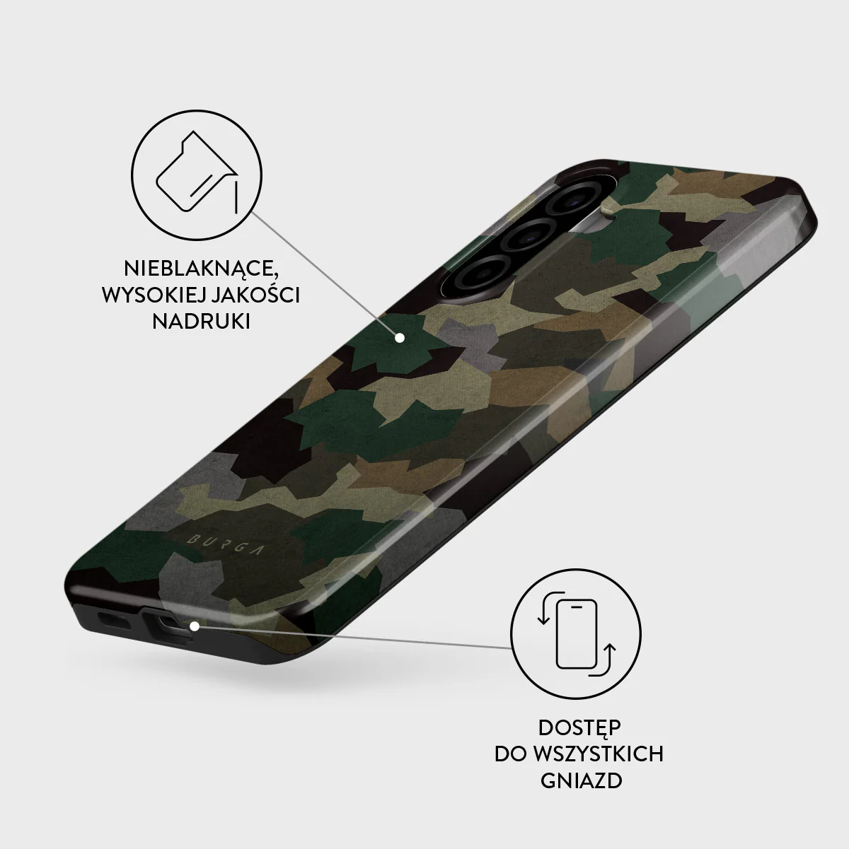 Tropical Green Camo - Samsung Galaxy A57 5G Etui - Image 3