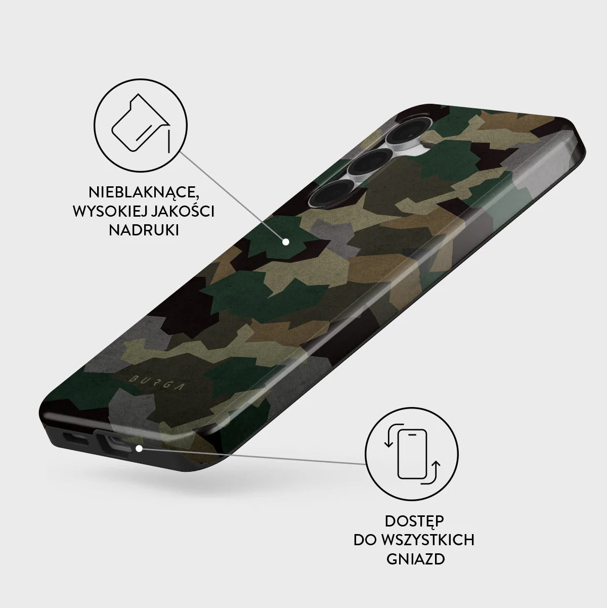 Tropical Green Camo - Samsung Galaxy S25 FE Etui - Image 3