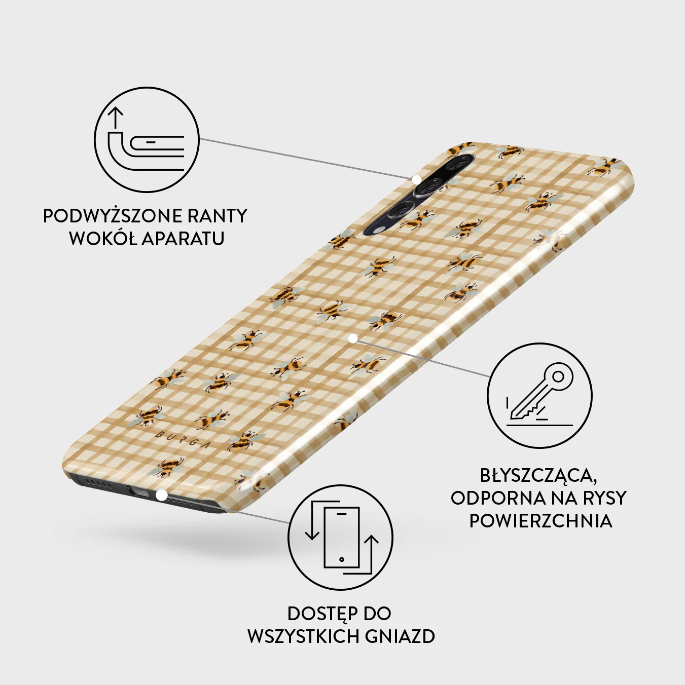 Honeycomb - Huawei P20 Etui - Image 3