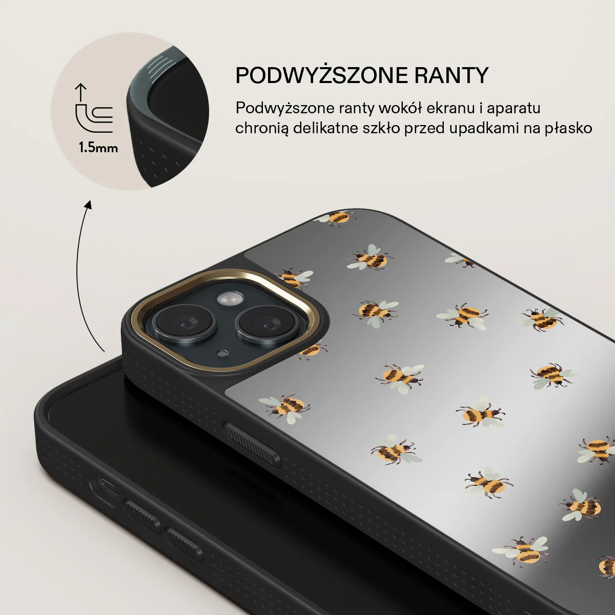 Honeycomb - iPhone 15 Etui - Image 30