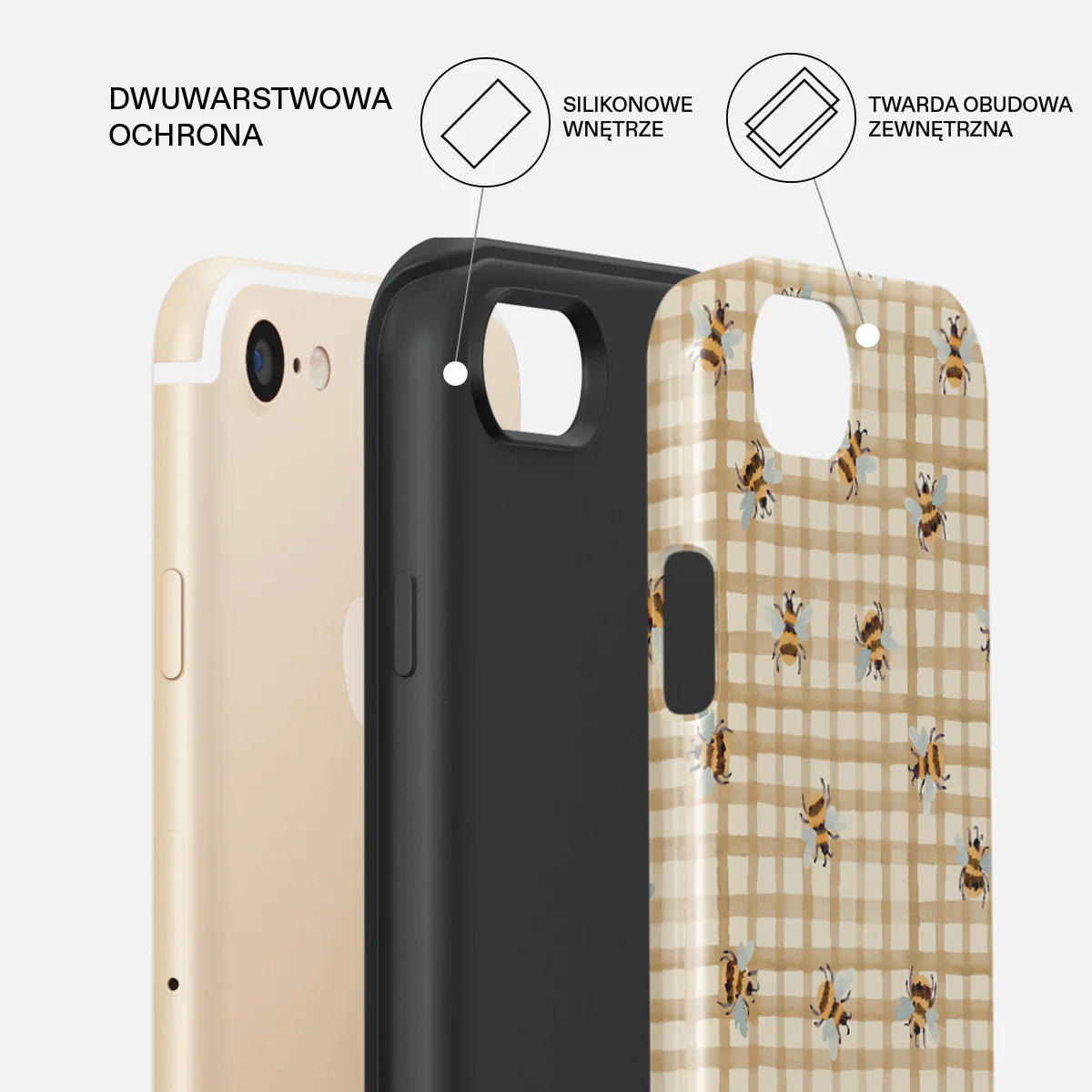 Honeycomb - iPhone SE (2020) Etui - Image 6