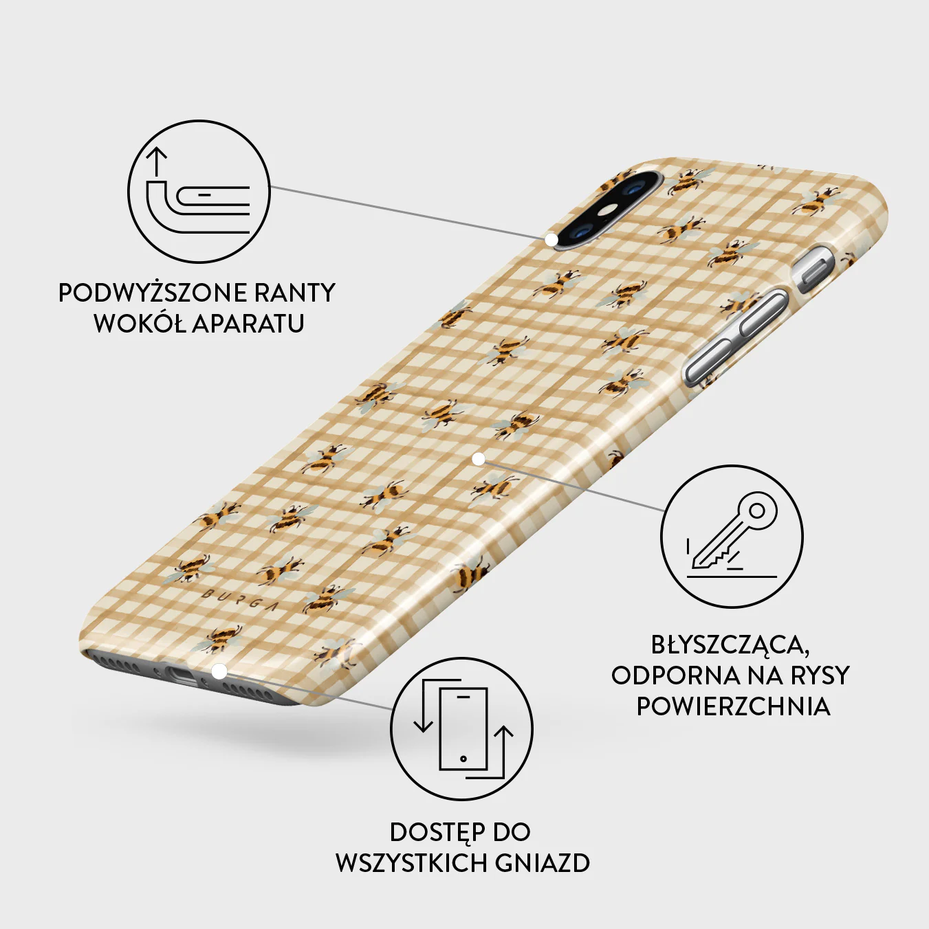 Honeycomb - iPhone X / XS Etui - Image 3