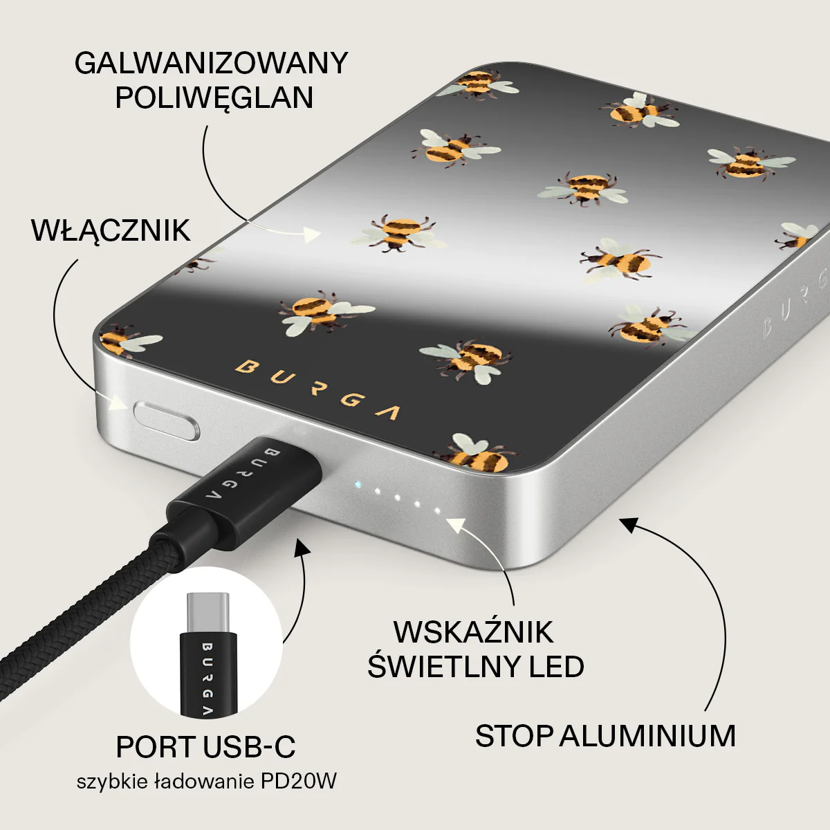 Honeycomb - Magnetyczny power bank - Image 75
