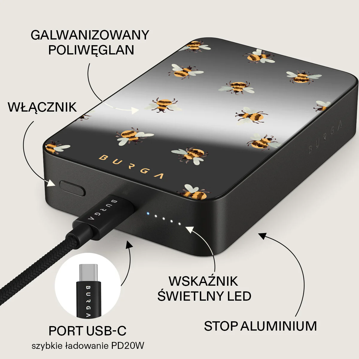 Honeycomb - Magnetyczny power bank - Image 80