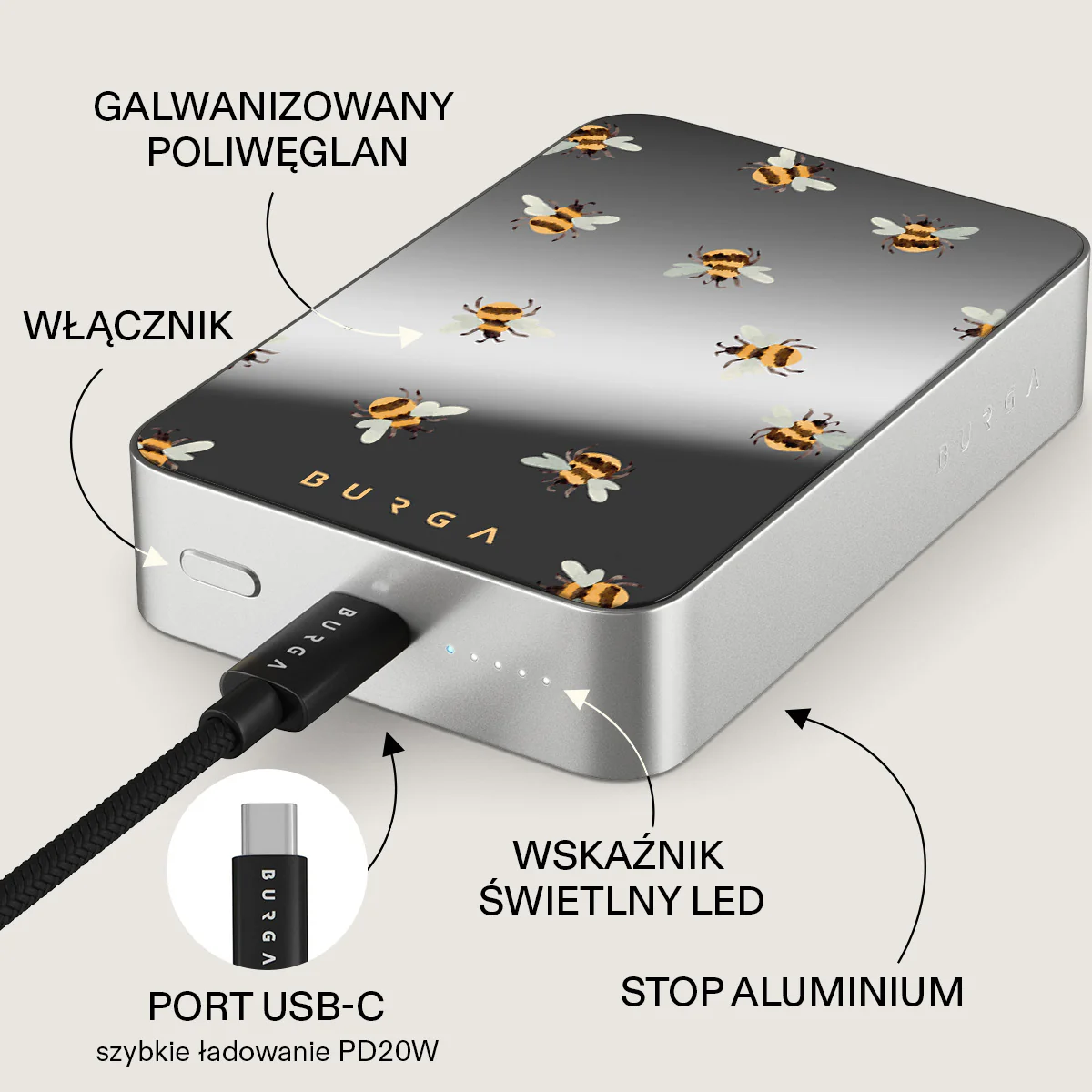 Honeycomb - Magnetyczny power bank - Image 90