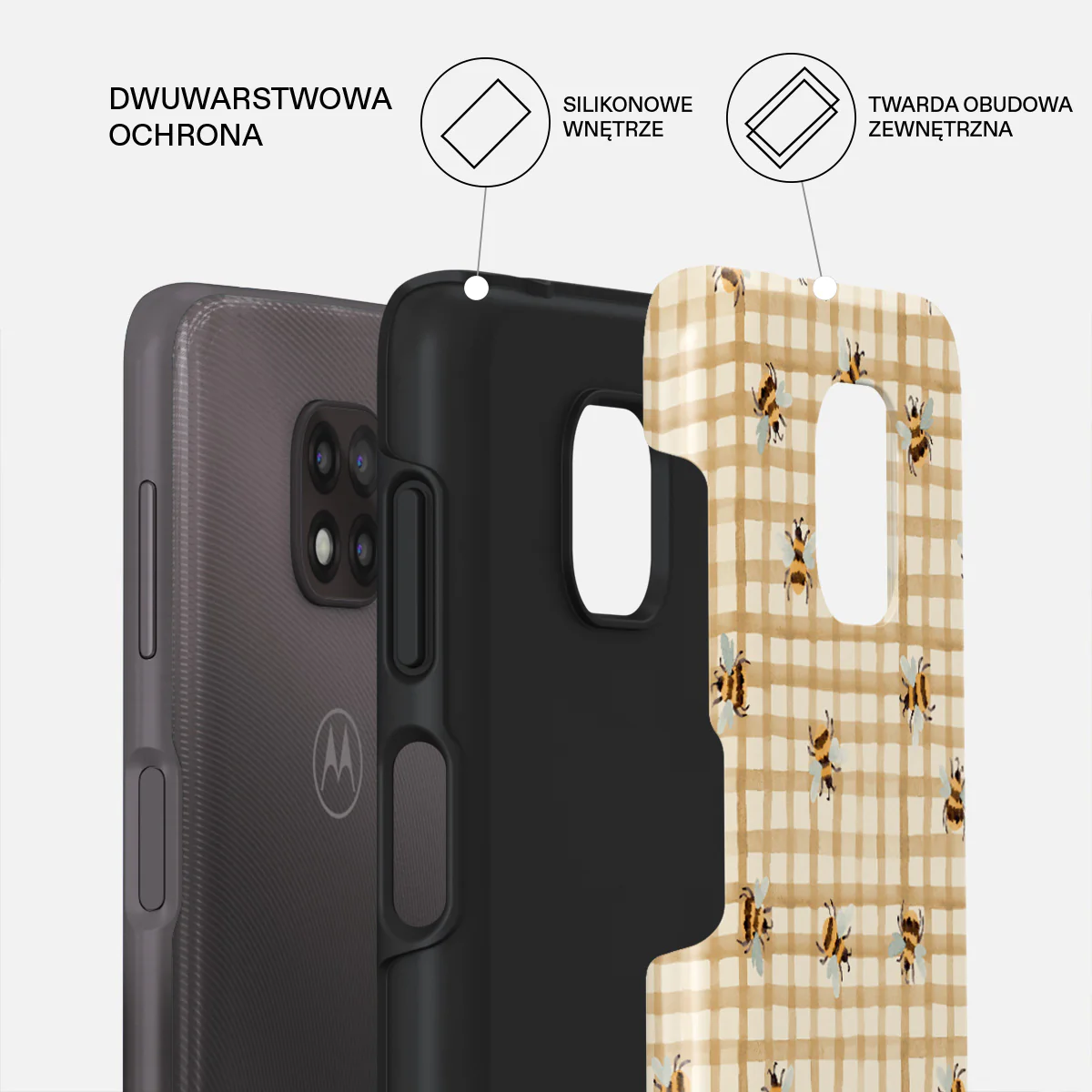 Honeycomb - Motorola Moto G Power 2021 Etui - Image 2
