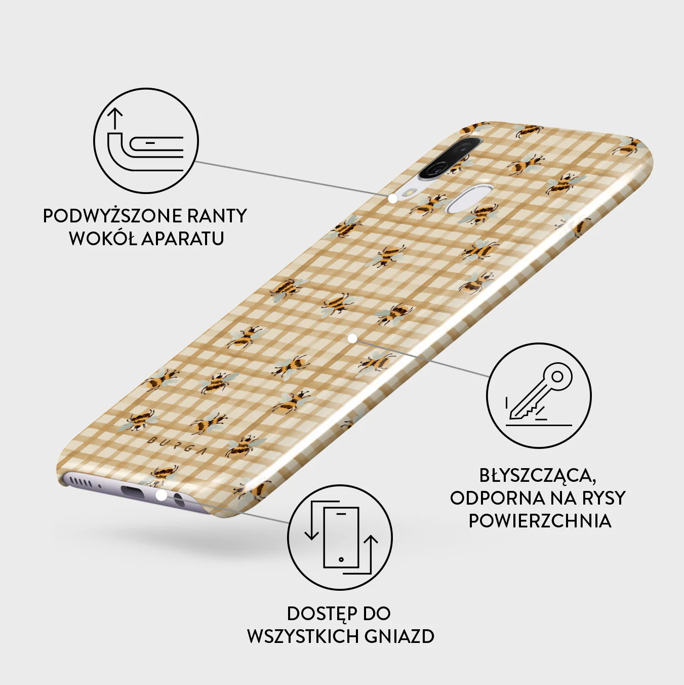 Honeycomb - Samsung Galaxy A40 Etui - Image 3