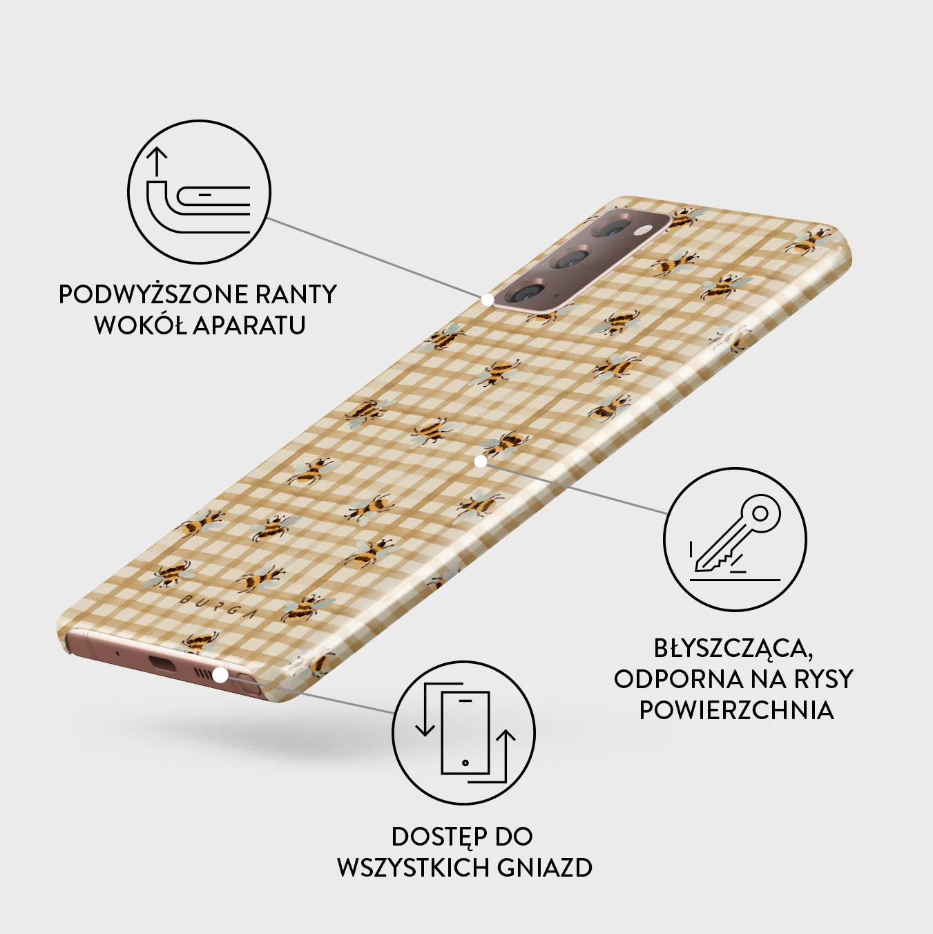 Honeycomb - Samsung Galaxy Note 20 4G / 5G Etui - Image 3