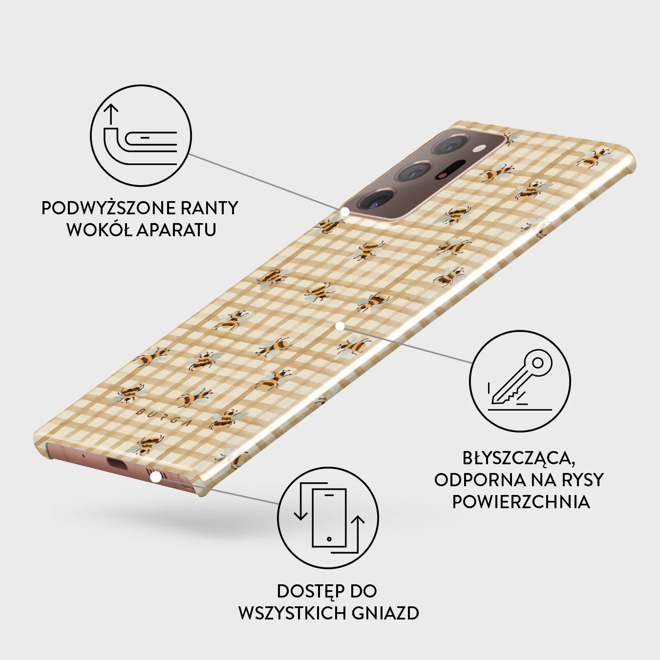 Honeycomb - Samsung Galaxy Note 20 Ultra 4G / 5G Etui - Image 3