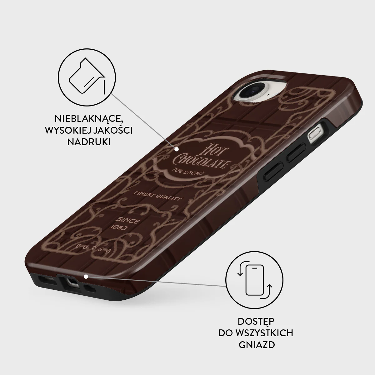Hot Chocolate - iPhone 17e Etui - Image 3
