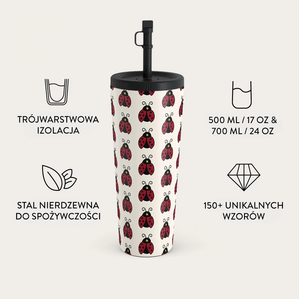 Lady Luck - Kubek podróżny - Image 10
