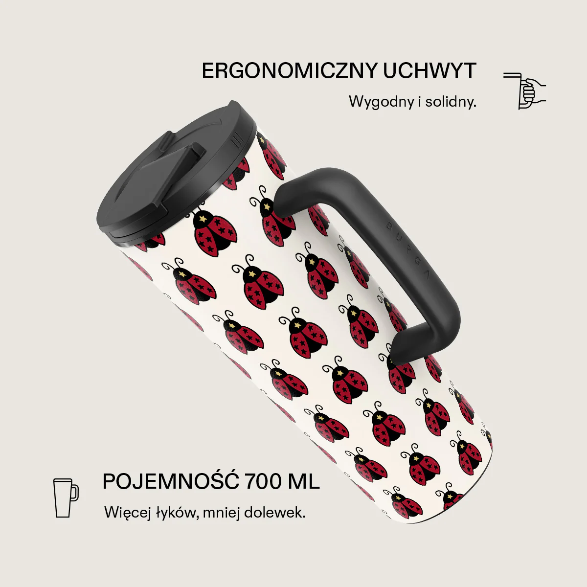 Lady Luck - Kubek podróżny EasyGrip - Image 2