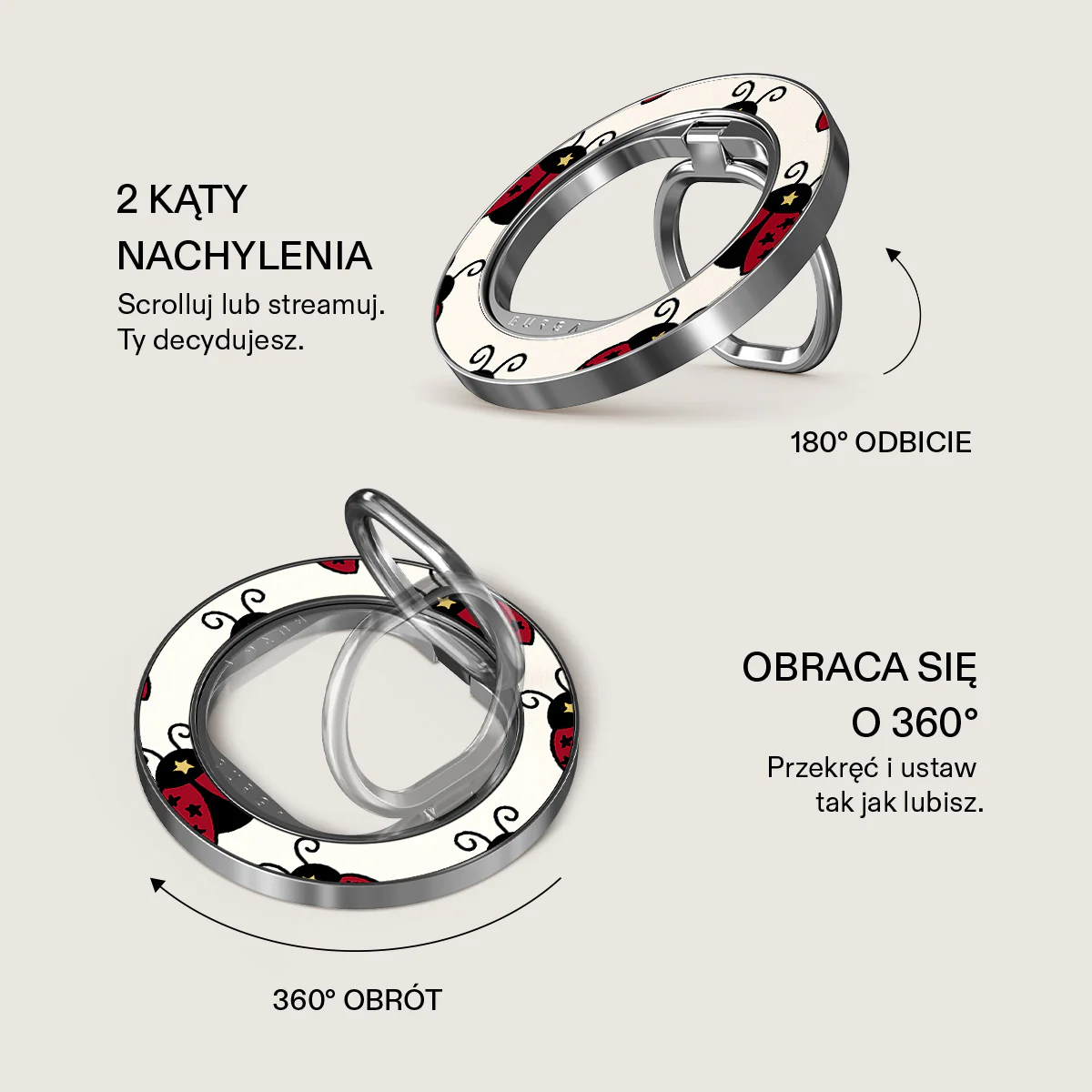 Lady Luck - Magnetyczny Okrągły Uchwyt - Image 3