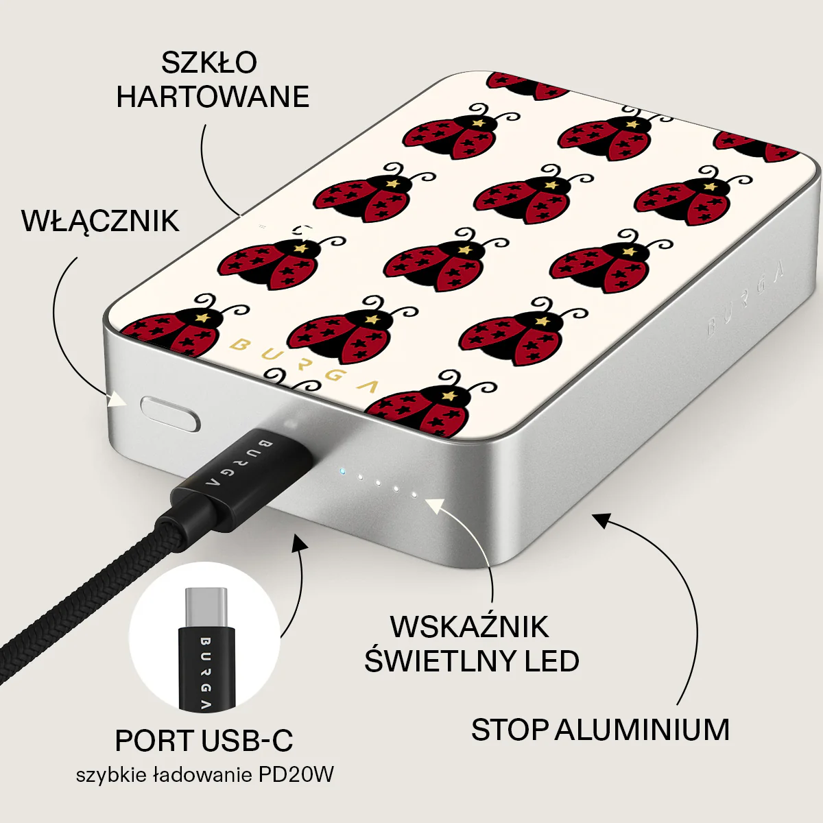 Lady Luck - Magnetyczny power bank - Image 45