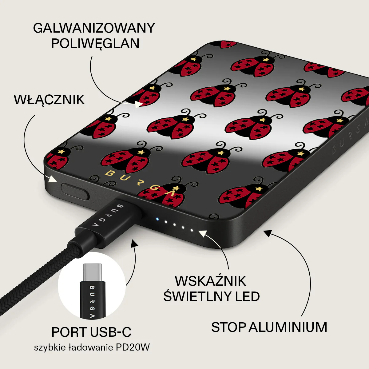 Lady Luck - Magnetyczny power bank - Image 50