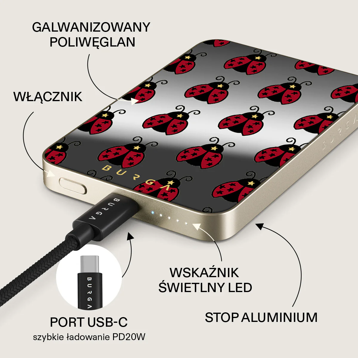 Lady Luck - Magnetyczny power bank - Image 55
