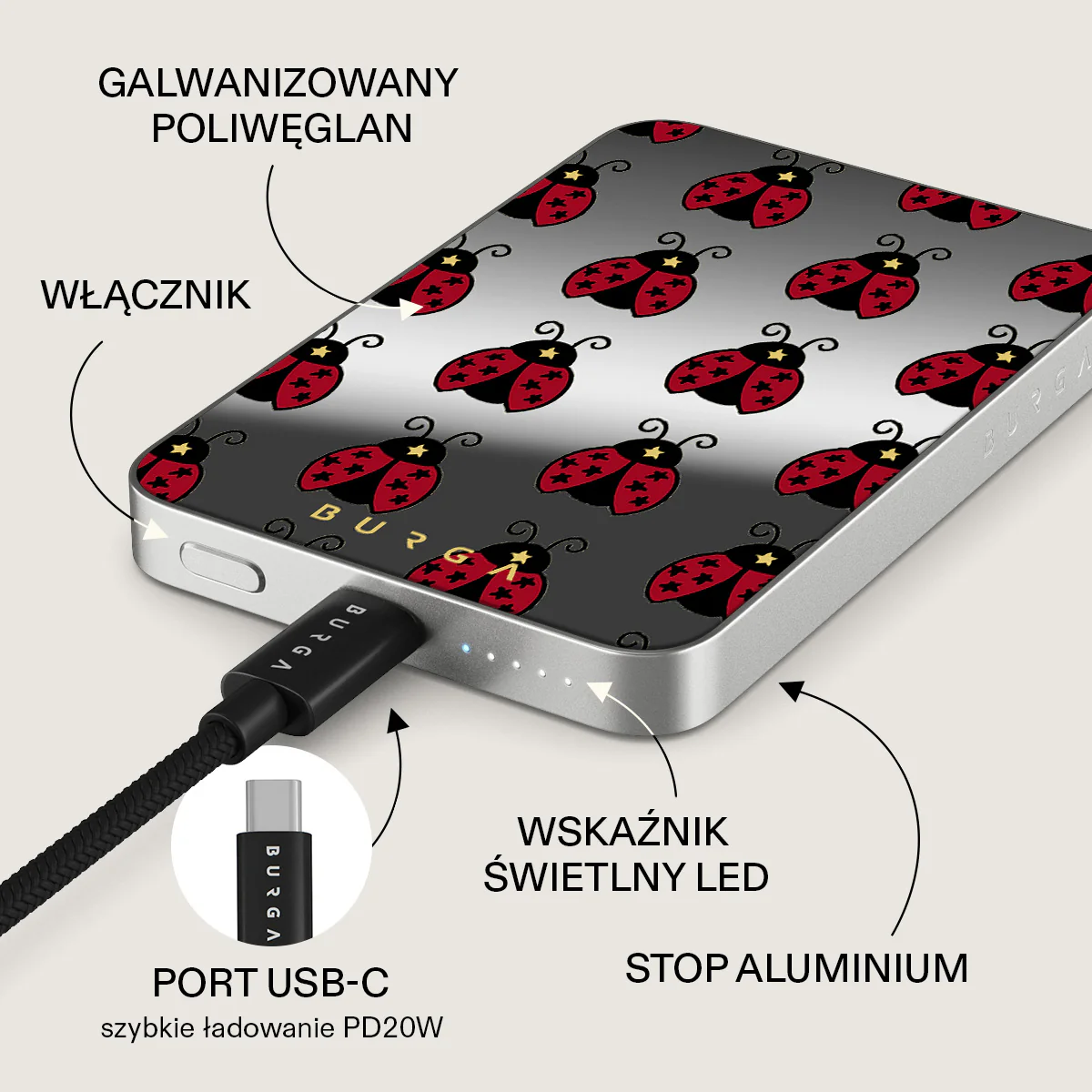 Lady Luck - Magnetyczny power bank - Image 60