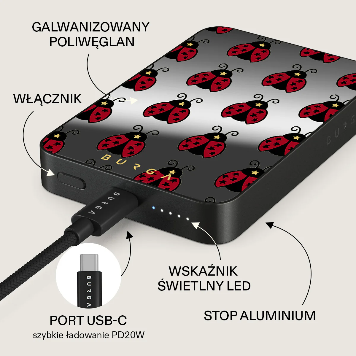 Lady Luck - Magnetyczny power bank - Image 65