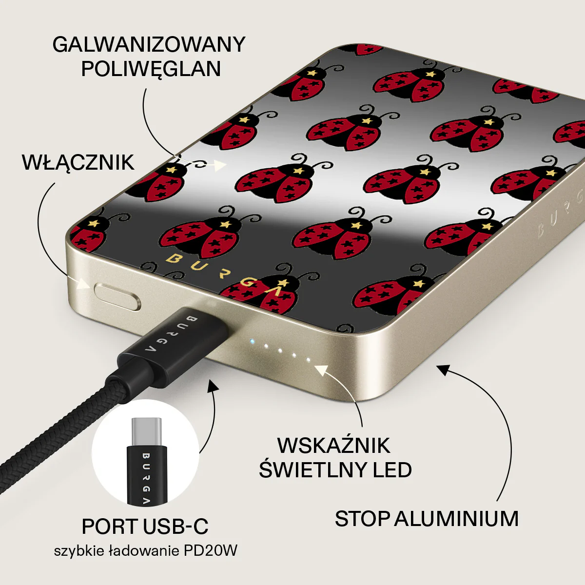 Lady Luck - Magnetyczny power bank - Image 70