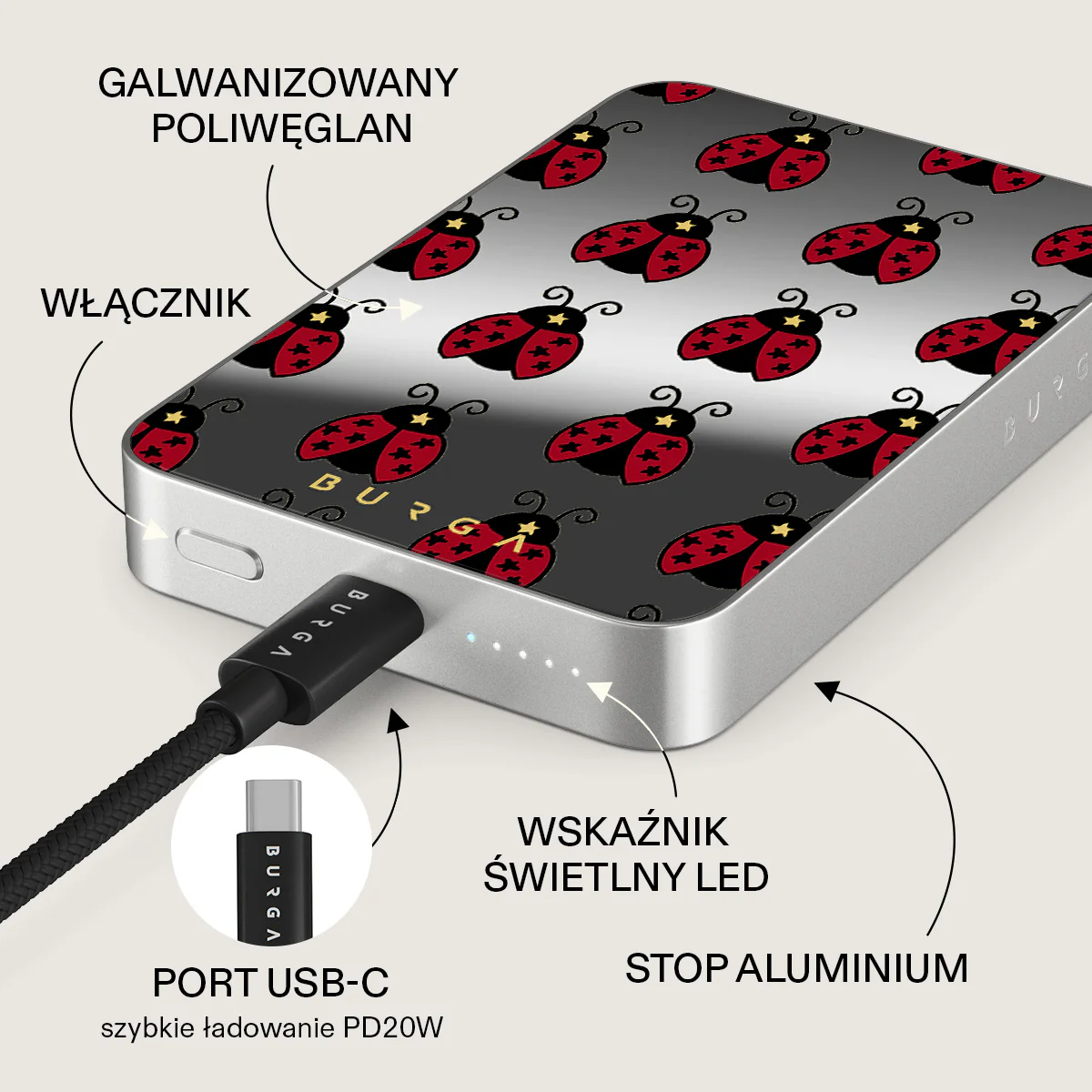 Lady Luck - Magnetyczny power bank - Image 75