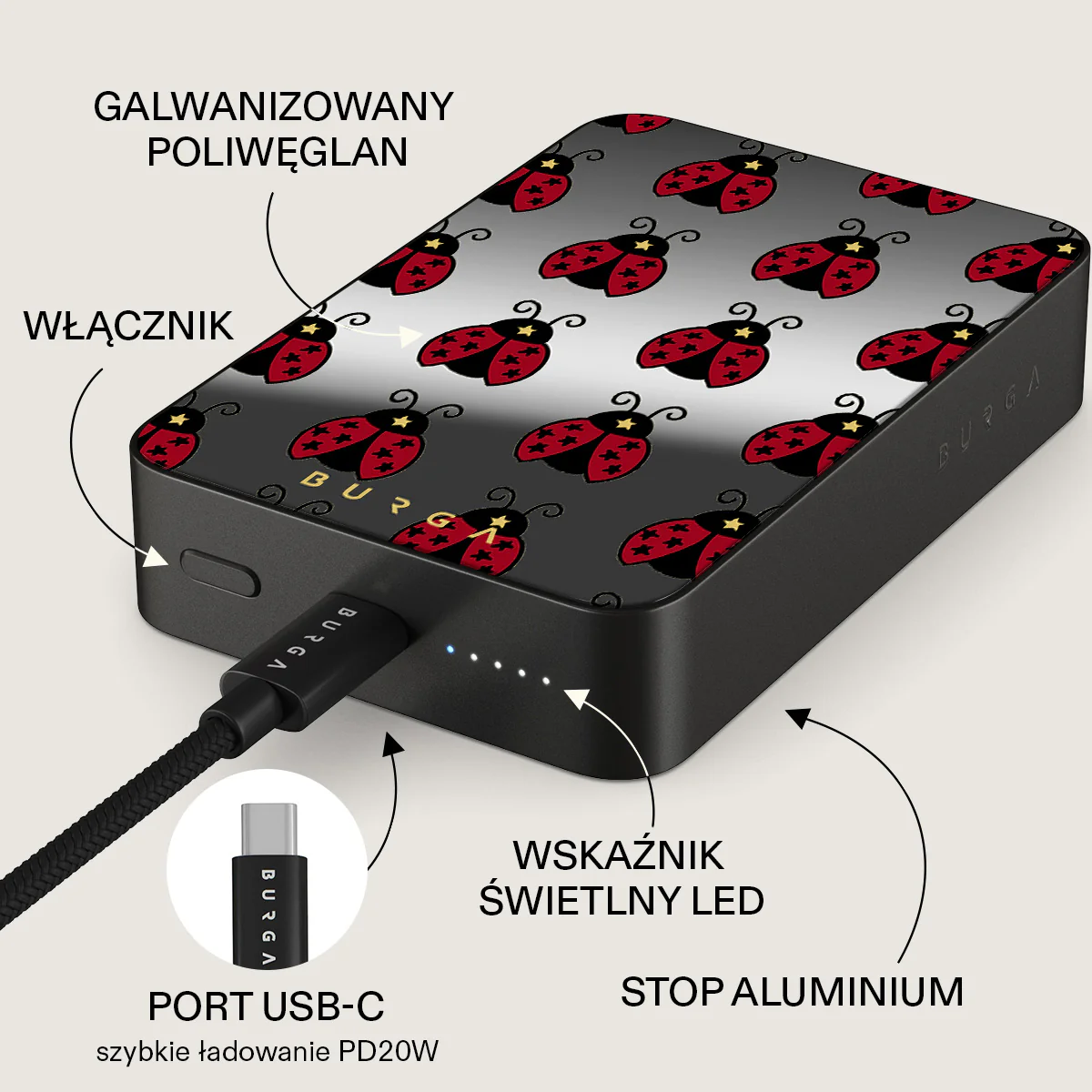 Lady Luck - Magnetyczny power bank - Image 80