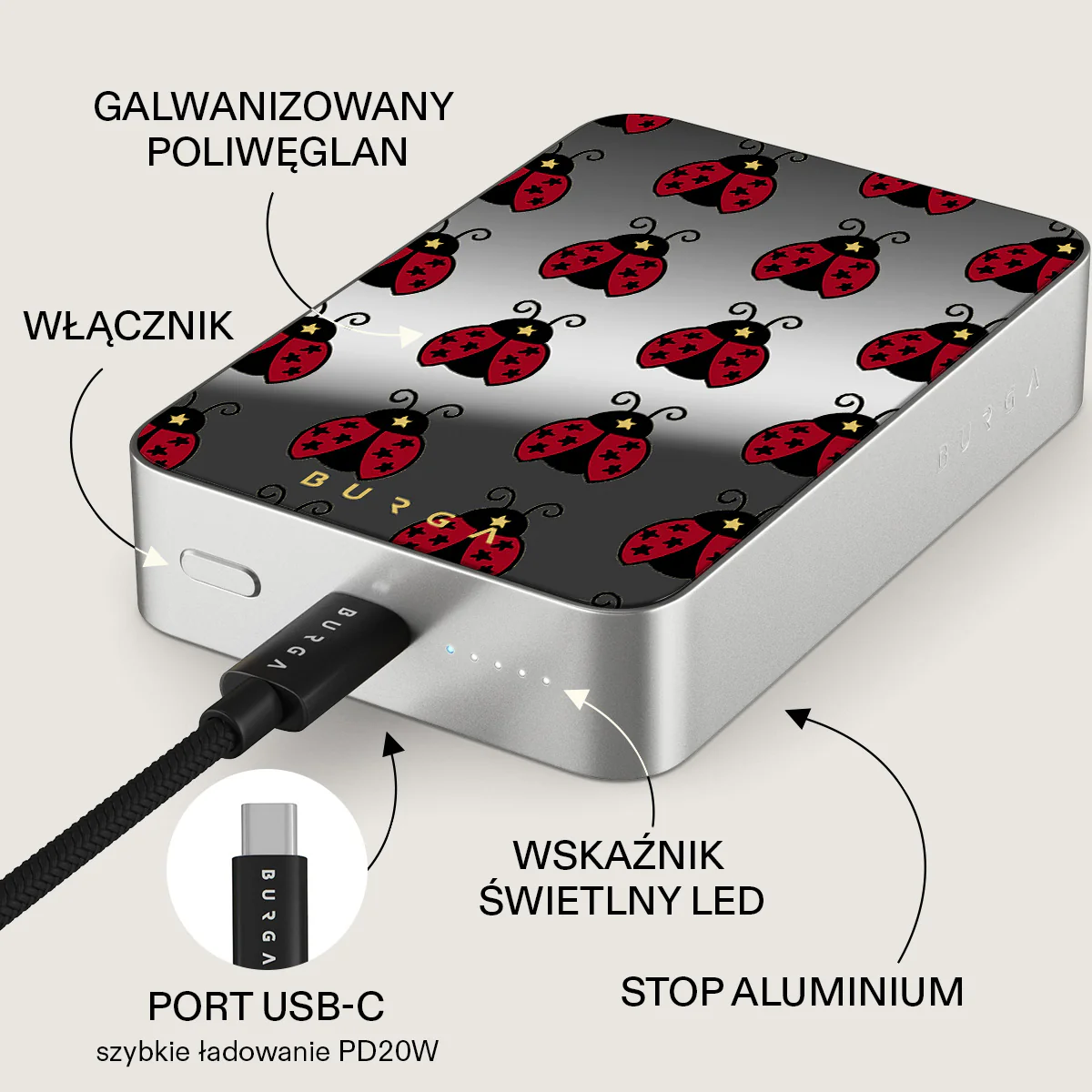 Lady Luck - Magnetyczny power bank - Image 90
